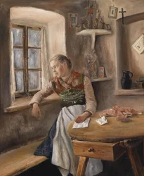 Mädchen am Fenster